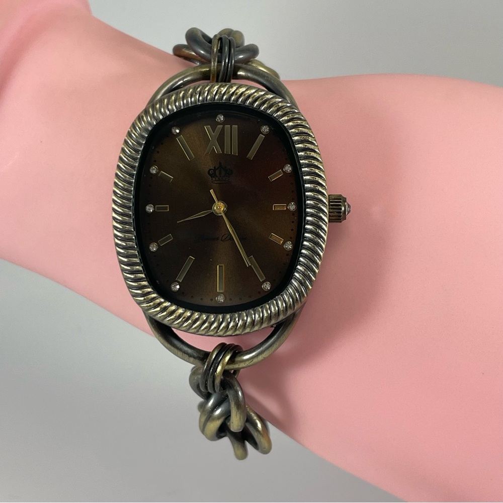 Premier Designs Antique Gold Watch Timeless   (Bracelet Brand New Battery)